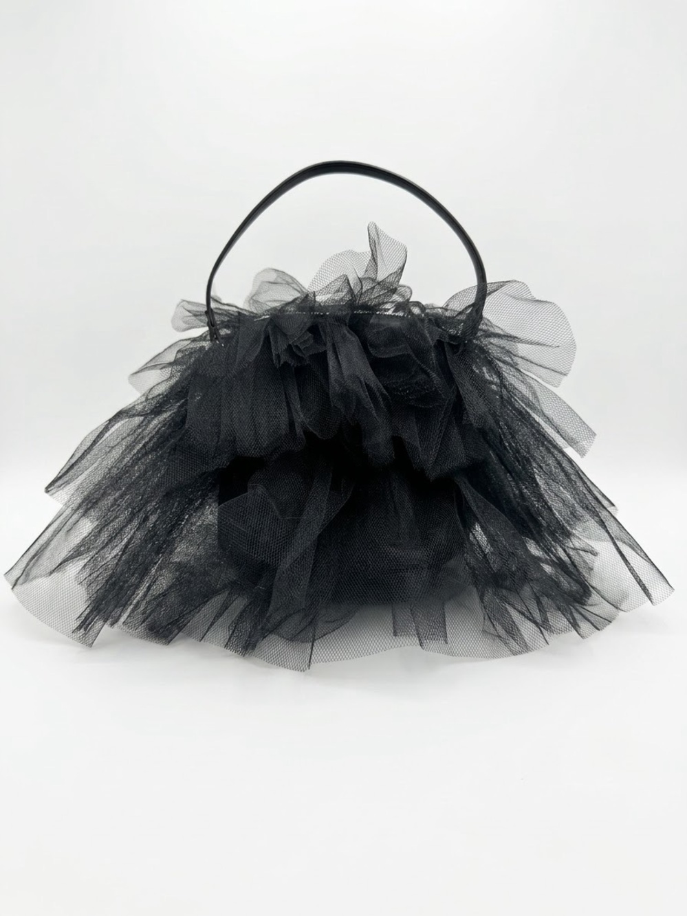 Simone Rocha • Tiered Mini Frilly Tutu Handle Bag • Black Ruffle  ⁠• Sold Out